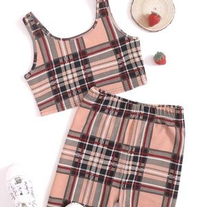 🌸brown & pink two piece 🌸